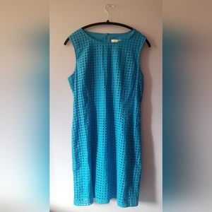 ALFRED Sung Eyelet Sleeveless Shift Dress